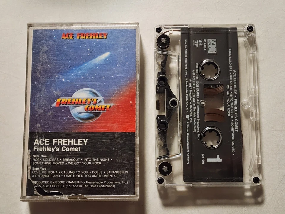 ACE FREHLEY FREHLEY'S COMET CASSETTE TAPE 1987 MEGAFORCE RECORDS - Image 1 of 1