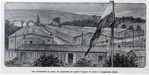 1915 -- SACHSEN FRANZÖSISCHES KRIEGSGEFANGENENLAGER IN LANGENSALZA 3L516 - Bild 1 von 1