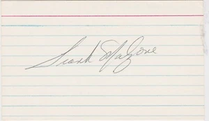 SIGNED 3x5 INDEX CARD OF FRANK MALZONE (DECEASED 2015)! GREAT AUTOGRAPH! - Picture 1 of 1