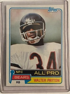  1981 Topps #400 Walter Payton tarjeta todo profesional - osos - corte - casi nueva/como nueva - Imagen 1 de 7