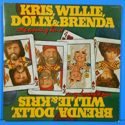 KRIS, WILLIE, DOLLY & BRENDA THE WINNING HAND 2X LP GREAT CONDITION VG++/VG+!!A - Image 1 of 4