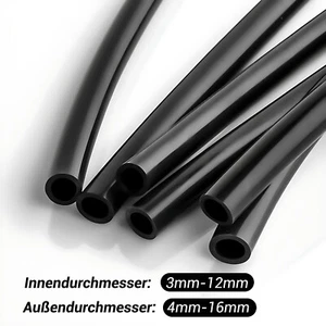 Hitzebeständiger Gummi Schlauch, Ölleitung Diesel Hydraulik Druckluft Hochdruck - Picture 1 of 8