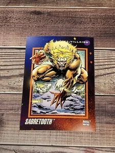 Marvel Universe Sabretooth 1992 Impel #129 Trading Card - Bild 1 von 2