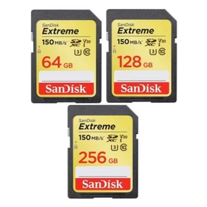 New Sandisk Extreme 16GB 128G SDHC SD Flash Card UHS-1 Class 10 150MB/s 4K V30 - Picture 1 of 20