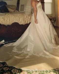 Wedding Dress & Accessories -worn Once-professionally Stored-…BEAUTIFUL!!!!!!!! - Picture 1 of 6