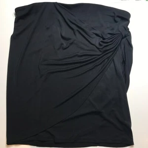 Robert Rodriguez Skirt Womens XL Lily Black Pencil 21" High Waist Twist Ruched - Picture 1 of 14