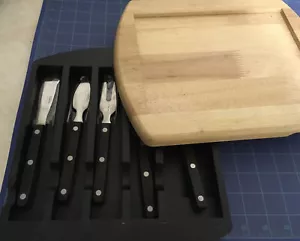 Brett Trudeau Käse & Vorspeise quadratisch Schneidebrett / Platte mit Utensilien - Bild 1 von 12