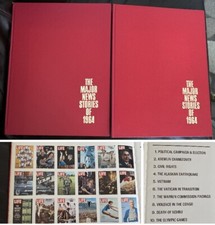 Set 2 Life Magazine The Major News Stories of 1964 Hardcover Large Picture Books