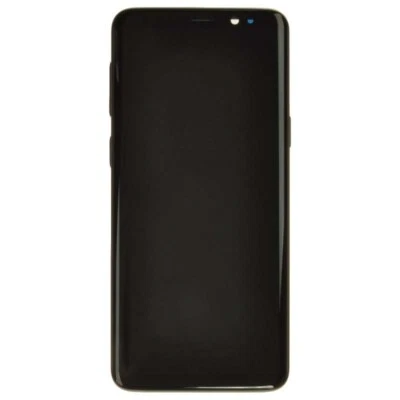 OLED-дигитайзер рамка в сборе Samsung для Galaxy S9 черный неоригинальный сменный - Изображение 1 из 2