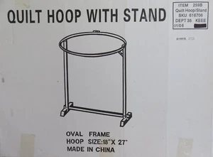 Quilting Hoop Size 18"x27 Oval Frame with Stand New in Box - Picture 1 of 2