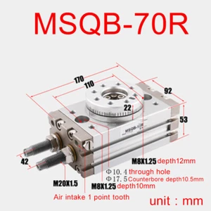 For SMC series: MSQB-70R Pneumatic Rotary Cylinder - Picture 1 of 1