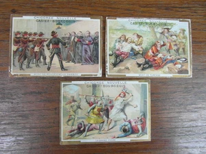 3 CHROMOS trade cards CHICOREE CASIEZ-BOURGEOIS 1900 EVENEMENTS DE L HISTOIRE - Picture 1 of 2