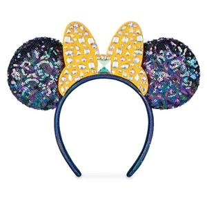Disney World 50th Anniversary Minnie Mouse Jeweled Bow Ear Headband **Sold Out** - Picture 1 of 1