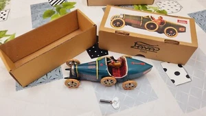 PAYA 1970 BUGATTI TYPE 35 JUGUETE HOJALATA A CUERDA CHAPA METALIC NUEVO CON CAJA - Imagen 1 de 14