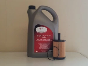 5w30 Fully Synthetic 5ltr Engine Oil & Filter Suits Some VW Diesel - Picture 1 of 2