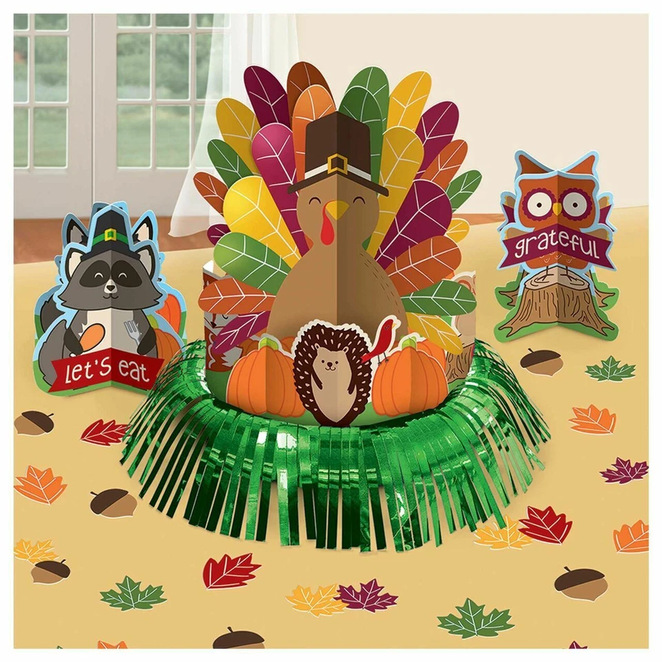 Gobble Gobble Turkey Thanksgiving Table Decorating Kit - Image 1 of 1