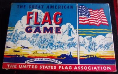 Vintage Parker Brothers 1943 THE GREAT AMERICAN FLAG Board Game (VG) - Image 1 of 4