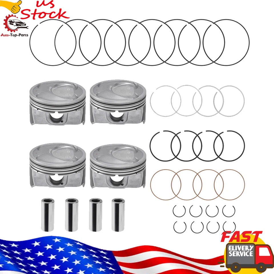 Kit de pistón y anillos de motor para Hyundai Sonata Kia Sorento Optima 2011 2012 2013 Foto 1 de 4