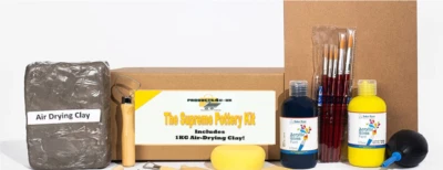 MAVERICK TOYS FOR PRODUCTS4U Ultimate Pottery Making Kit Adults & Kids with Tools & Air-Dry Clay Arts Crafts