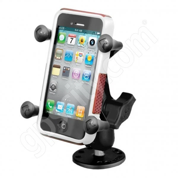 RAM Mount Universal Phone Cradle Aluminum Screw Down Mount RAM-B-138-UN7U - Image 1 of 2