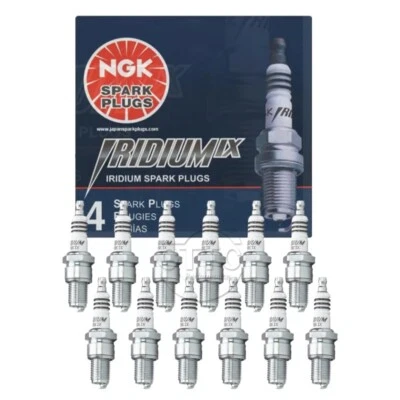正品 NGK 铱 IX 火花塞 12 件 适用于 TC 玛莎拉蒂/328 GTS 330 GTS/暗黑破坏神 — 第 1/4 张图片