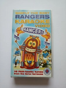 Simply The Best Glasgow Rangers Football Club Karaoke VHS Tape - Imagen 1 de 7