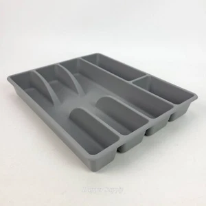 IKEA Flatware Utensil Storage Drawer Divider Organizer Tray Gray Smacker 10x12"  - Picture 1 of 7