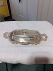 Ornate Silver Plate Butter Dish