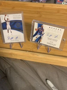 2016 And 2018 Reggie Jackson 2 Card Immaculate Modern Marks Lot. 1/99 And 1/49. - Picture 1 of 6