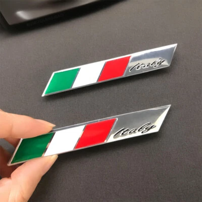 2 Piezas Italia Bandera Italiana Logo Emblema Coche Pegatinas Metal Insignia Calcomanías Accesorios Foto 1 de 4