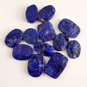 12Pcs 355Cts Natural Blue Lapis Lazuli Druzy Unpolished Gems 19x19 30x20mm#13770 - Picture 1 of 8
