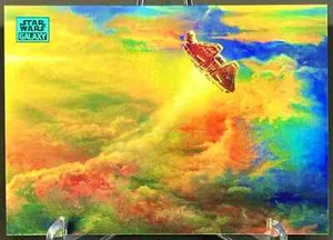 2024 Topps Chrome Star Wars Galaxy ~ FALCON RISING #93 Aqua Refractor /199 - Picture 1 of 3