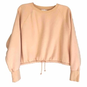 H&M Sweatshirt Sz XXL Cropped Drawstring Waist Ribbed cuff - Picture 1 of 11