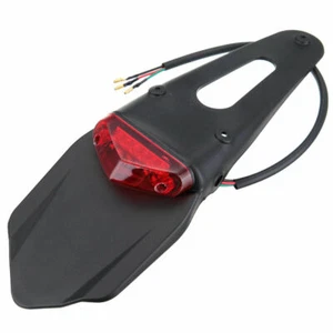 12V Motorcycle Rear Fender Mudguard LED Brake Stop Tail Light For Honda Yamaha - Picture 1 of 5