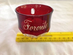 Toronto Ruby Red Glass Souvenir Mug, Circa 1900 - Picture 1 of 4