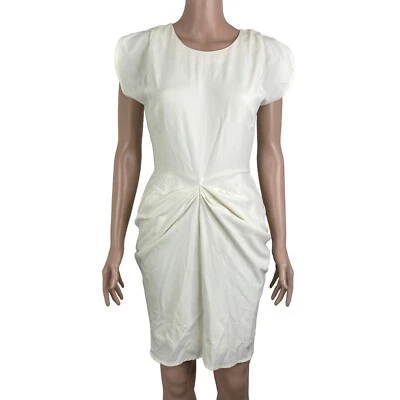 Vestido Guess para mujer talla 4 fruncido blanco roto Foto 1 de 4