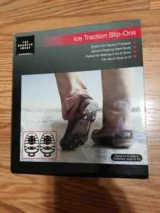 Ice Traction Slip-Ons The Sharper Image Men's Size 8-12. New- - Picture 1 of 6