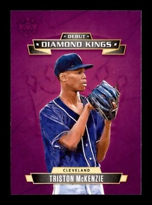 Triston McKenzie 2021 Diamond Kings Debut #DDK-CL Cleveland Guardians Baseball - Picture 1 of 2