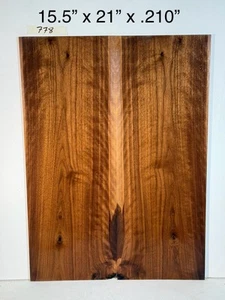 Figuren-Gitarrenplatte aus schwarzem Nussbaum - Gitarrenbauer Holz Gitarrenbaustoffe - Bild 1 von 6