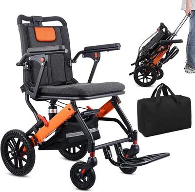 Geländegängiger Faltbarer Rollstühle, Teleskopstange, Leicht zu Transportieren - Bild 1 von 4
