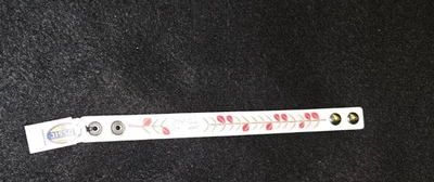 Fossil Armband weiß Muster Stainless Steel Leder 20 cm 1,5 cm JF86120040 - Bild 1 von 4