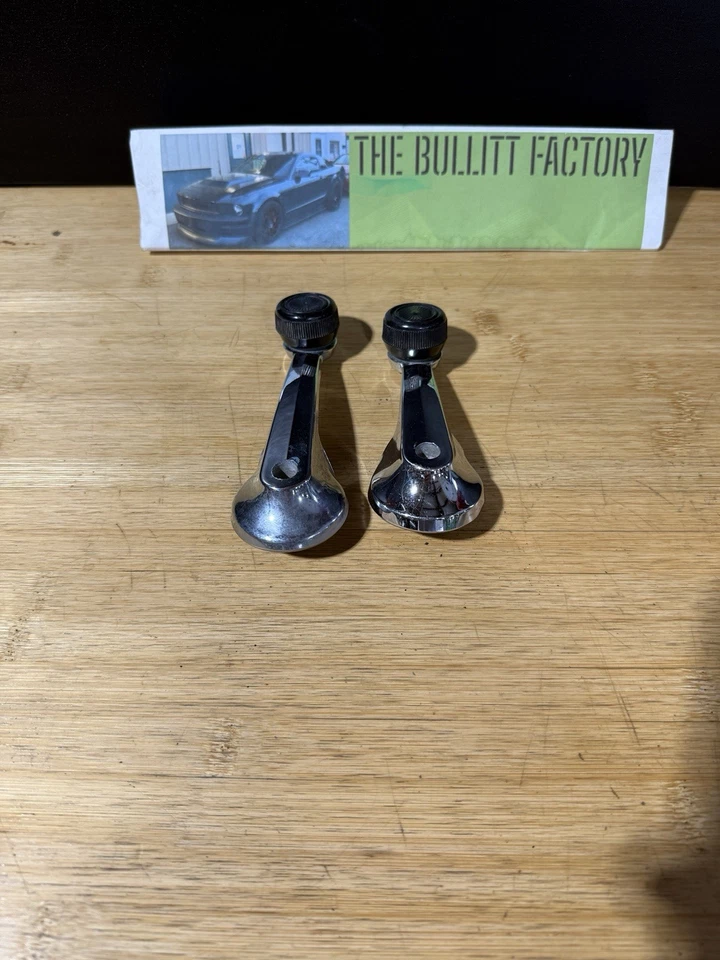 79-93 Ford Mustang cromo manual manivela ventana manivela lx gt 1986 juego de pares Foto 1 de 1