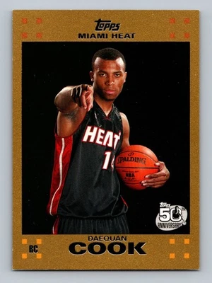 DAEQUAN COOK /2007 GOLD PARALLEL RC 2007-08 TOPPS HEAT - Image 1 of 2