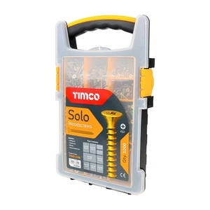 1200 x Timco Solo sortiert CSK Pozi Doppelgewinde Splitter Holzschrauben Sortiment - Bild 1 von 1