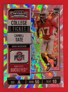 Carnell Tate - 2025 Panini Ohio State - College Ticket RC Lightning Spokes /99 - Bild 1 von 2