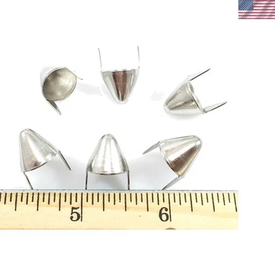 Tachuelas de cabeza de clavo de cono de 1/2" de alta calidad - 100 piezas para moda y artículos de cuero Foto 1 de 2