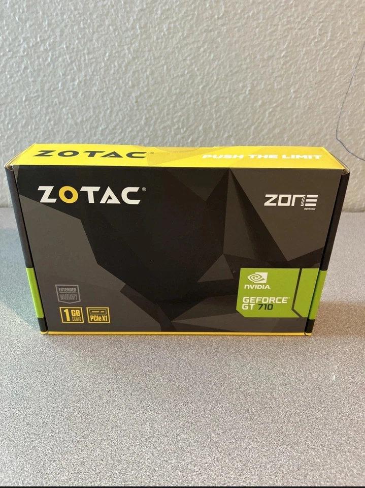 Zotac ZT-71304-20L graphics PCI-E 64BIT card, NVIDIA GeForce GT 710 1GB GDDR3 - Image 1 of 4