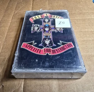 Sealed Guns n Roses Appetite for Destruction Cassette Tape - Picture 1 of 5