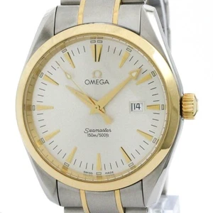 Polished OMEGA Seamaster Aqua Terra 18K Gold Steel Mens Watch 2317.30 BF577715 - Picture 1 of 1