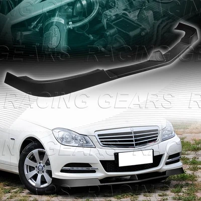 PARAGOLPES DELANTERO NEGRO MATE ALERÓN AJUSTE 12-14 MERCEDES-BENZ W204 C250 C300 C350 Foto 1 de 4